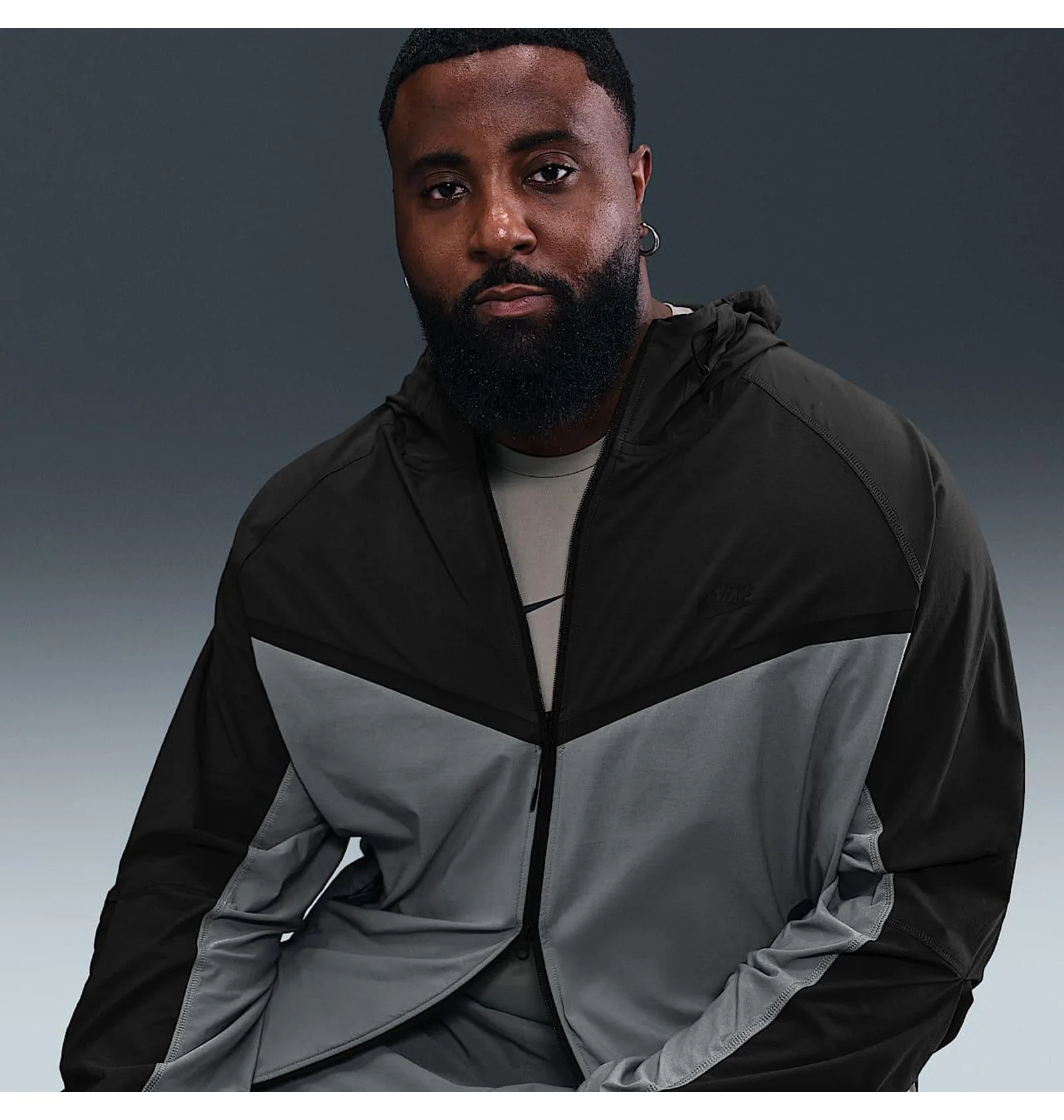 ᐉ Вітровка чоловіча Nike Teechfleece Grey HM7151-065 - придбати в