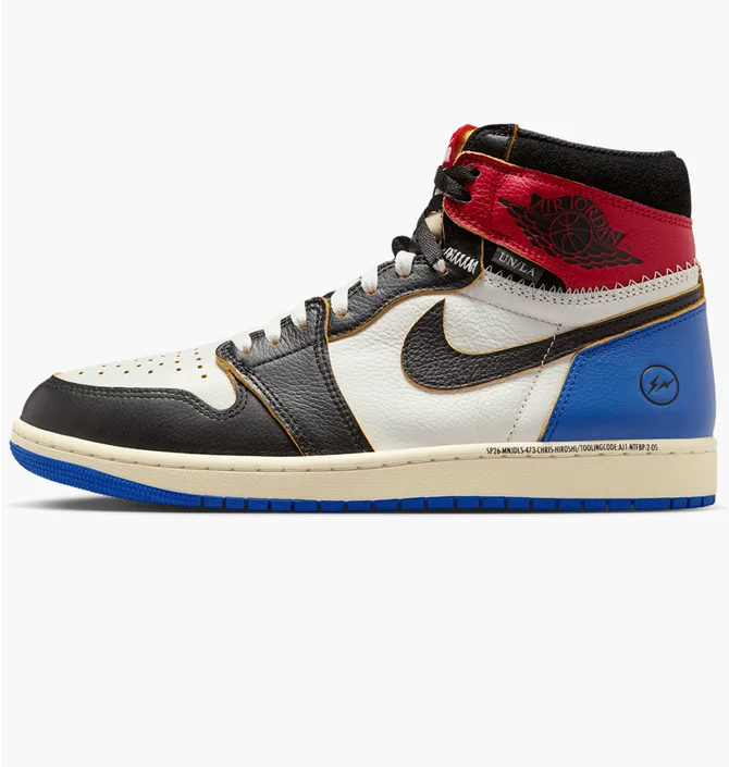 Кросівки чоловічі Air Jordan 1 Retro High Og Sp Fragment X Union La Black/Multi IO7847-002