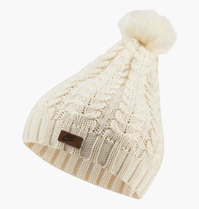 Шапка женская Nike W Nsw Knit Pom Beanie White CI3650-110
