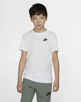 Футболка детская Nike B Nsw Tee Emb Futura White AR5254-100