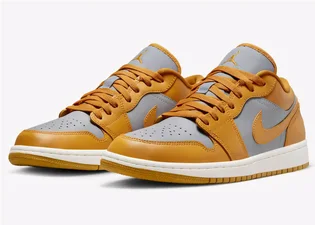 Кроссовки женские Air Jordan 1 Low Orange/Grey DC0774-040