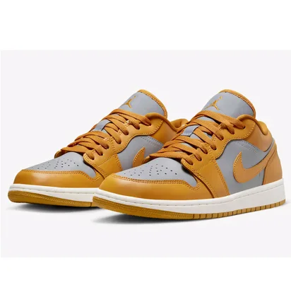 Кроссовки женские Air Jordan 1 Low Orange/Grey DC0774-040