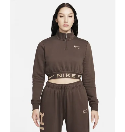 Кофта женская Nike Sportswear Air WomenS Fleece Top Brown FB8067-237