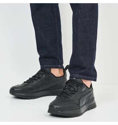 Кроссовки унисекс Puma R78 Trek Lth Black 38320201