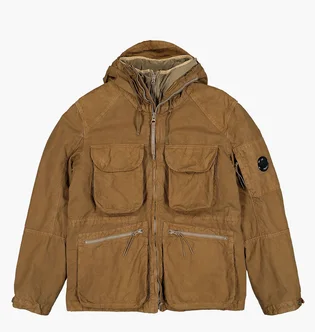 Куртка чоловіча CP Company Ba-Tic Hooded Field Jacket Brown 13CMOW092A-006237G