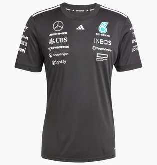 Футболка чоловіча Adidas Mercedes-Amg Black JW5361