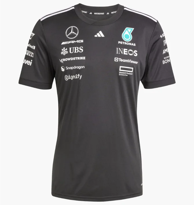 Футболка чоловіча Adidas Mercedes-Amg Black JW5361