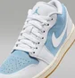 Кроссовки женские Air Jordan 1 Low White/Blue HQ2004-400