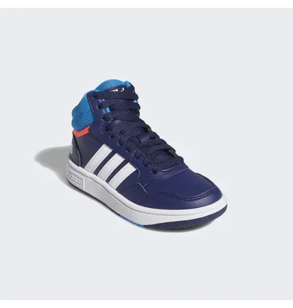 Кроссовки детские Adidas Hoops Mid Shoes Blue/White Gw0400