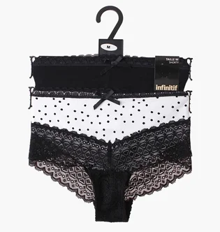 Трусики жіночі Infinitif Sho Short F Black/White (2 шт) 13890284-1