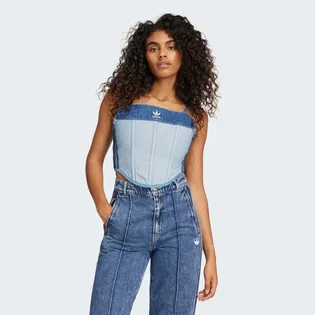 Топ жіночий Adidas Denim Corset Blue IW5671