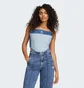Топ женский Adidas Denim Corset Blue IW5671