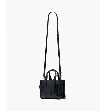 Сумка женская Marc Jacobs The Shiny Crinkle Leather Crossbody Tote Black H064L03FA22-BLACK-54773