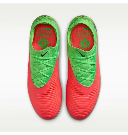 Бутсы унисекс Nike Reactx Phantom 6 Low Pro Tf Eh Green/Red IH1788-603