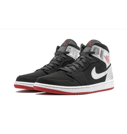 Кроссовки унисекс Air Jordan 1 Mid Black 554724-057
