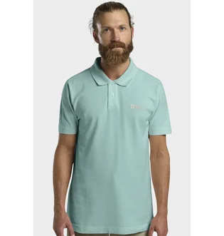 Поло мужское JACK WOLFSKIN Essential Turquoise 1809301_E0180