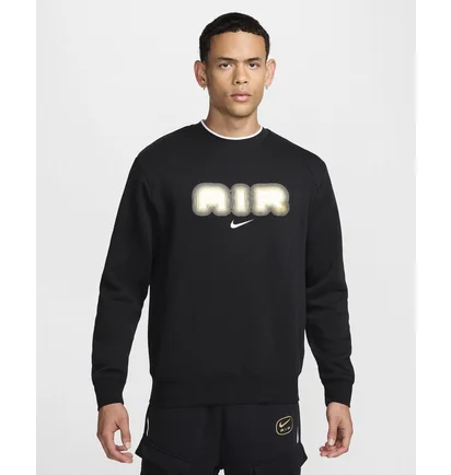 Свитшот мужской Nike Air Fleece Crew-Neck Sweatshirt Black HM0177-010