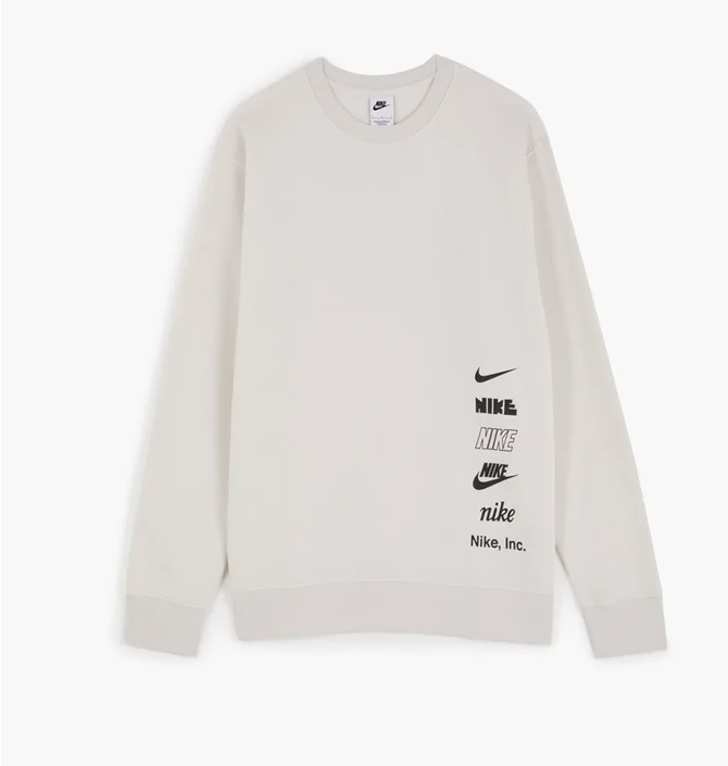 Свитшот мужской Nike Sweat Crew Multi Logo White DX0781-030