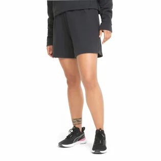 Шорти жіночі Puma Logo French Terry 5 Training Shorts Black 521618-01