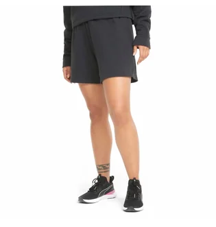 Шорты женские Puma Logo French Terry 5 Training Shorts Black 521618-01