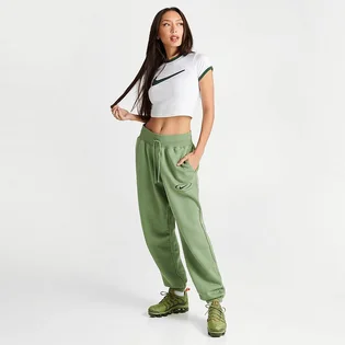 Штаны женские Nike Ns Phnx Flc Hr Os Pant Prnt Green FN7716-386