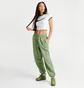 Штани жіночі Nike Ns Phnx Flc Hr Os Pant Prnt Green FN7716-386