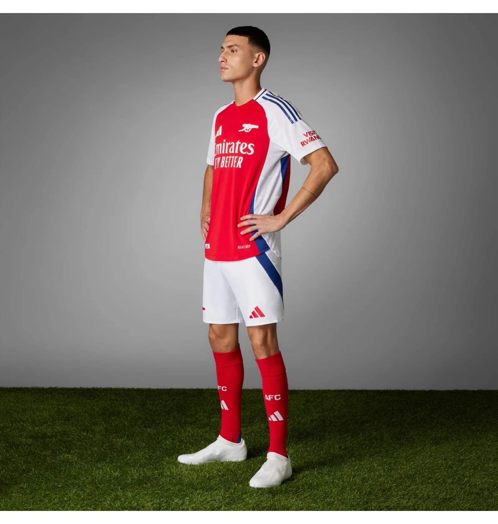 A.F.C. Gunners Arsenal サッカーシャツ 赤/白 ᐉ Футболка мужская Adidas Arsenal 24/25 Home Authentic Red/White