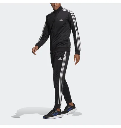 Спортивный костюм мужской Adidas Primegreen Essentials 3-Stripes Track Suit Black GK9651