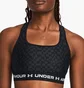 Топ женский Under Armour Crossback Mid Printed Sports Bra Black 1361042-007