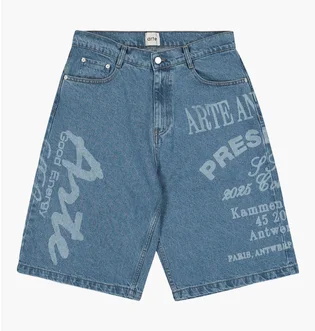 Шорты унисекс Arte Antwerp Arte Print Blue SS25-023SHO
