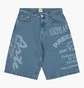 Шорты унисекс Arte Antwerp Arte Print Blue SS25-023SHO
