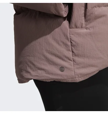 Куртка жіноча Adidas Big Baffle Down Jacket Brown Hn9936