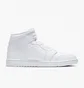 Кроссовки мужские Air Jordan 1 Mid White 554724-130