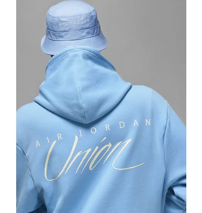 Худи мужское Air Jordan Fleece Hoodie X Union La Light Blue DV7334-496