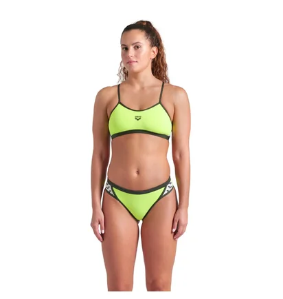 Купальник женский Arena Icons Bikini Cross Back Solid Green 005037-660