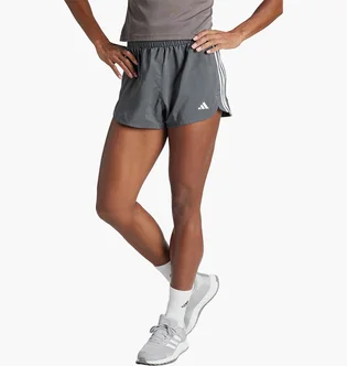 Шорти жіночі Adidas Pacer Training 3-Stripes Woven High-Rise Shorts Grey IS2173