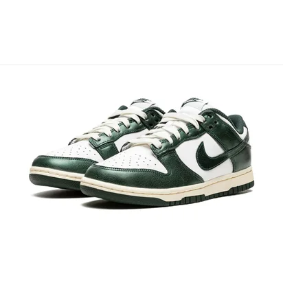 Кроссовки унисекс Nike Dunk Low White/Green DQ8580-100