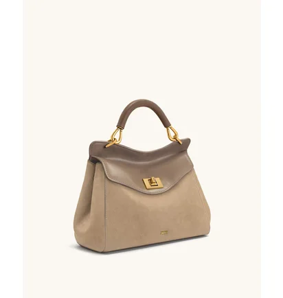 Сумка жіноча JW PEI Lucia Classic Faux Suede Top Handle Bag Brown BB2025BG123149JWP
