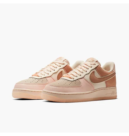 Кроссовки женские Nike Air Force 1 07 Prm Peach/Brown 896185-603