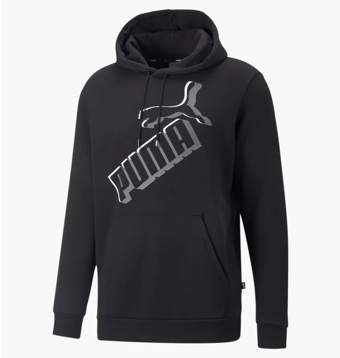 Худи мужское Puma Essentials+ Big Logo Hoodie Black 849864-01