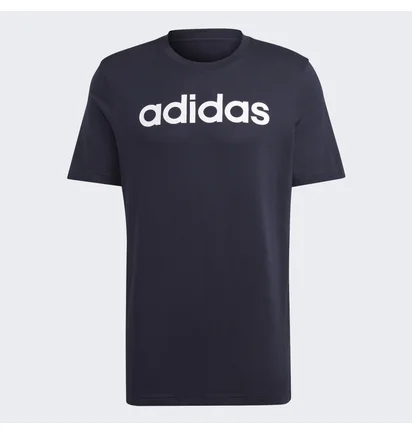 Футболка мужская Adidas Essentials Single Jersey Linear Embroidered Logo Tee Blue IC9275