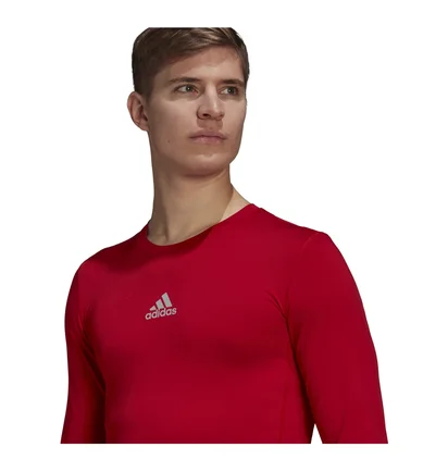 Лонгслив мужской Adidas Techfit Shirt Red GU7336