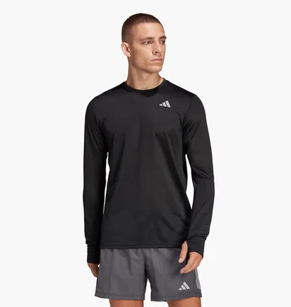 Лонгслив мужской Adidas Own The Run Long Sleeve Tee Black Hm8436