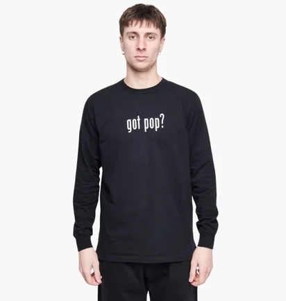 Лонгслів чоловічий Pop Trading Company Got Pop Black POPSS23_02-023