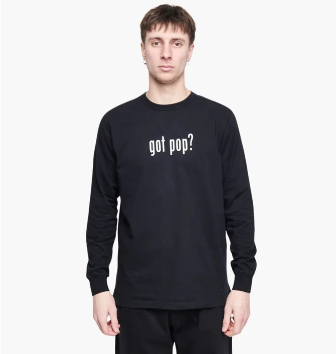 Лонгслів чоловічий Pop Trading Company Got Pop Black POPSS23_02-023
