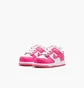 Кросівки дитячі Nike Dunk Low (Td) White/Pink FB9107-102