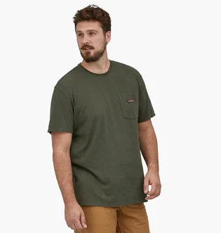 Футболка мужская Helly Hansen Work Pocket Tee Shirt Olive 53396-Indg
