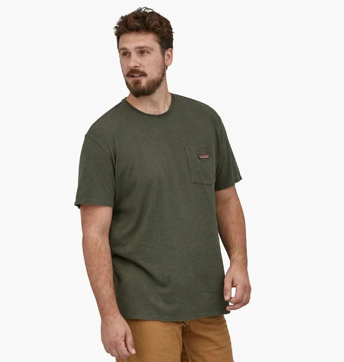 Футболка мужская Helly Hansen Work Pocket Tee Shirt Olive 53396-Indg