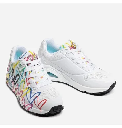 Кросівки жіночі Skechers X Jgoldcrown: Uno - Spread The Love White 155507-WMLT