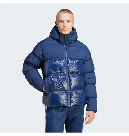 Пуховик чоловічий Adidas Adicolor Down Regen Hooded Puffer Jacket Blue IL2570
